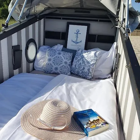 Strandglück Schlafstrandkorb - A63980 Luxuszelt *